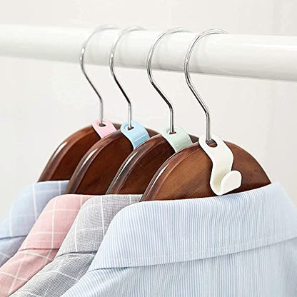 MAPPERZ Extendable Hooks Hanger for Clothes/ Connector Hooks for Hanger Heavy Duty Space Saving Cascading Connection/ Organizer Space-Saving Clip