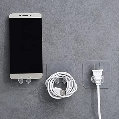 MAPPERZ Wall Mounted Power Plugs Socket Holder Stickers Adhesive Hook for Wall