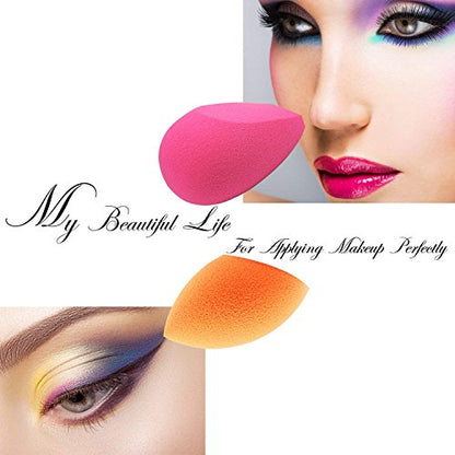 Mapperz Makeup Sponges/ Water Drop Style Beauty Makeup Blending Powder Sponge Powder Puff/ for Blending Face Makeup, Face Sponge Puff