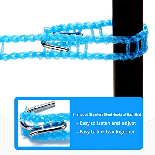 MAPPERZ Windproof Anti-Slip Clothes Washing Line Drying Nylon Rope with Hooks/Nylon Clothesline Rope - 5 Meter (Multicolor