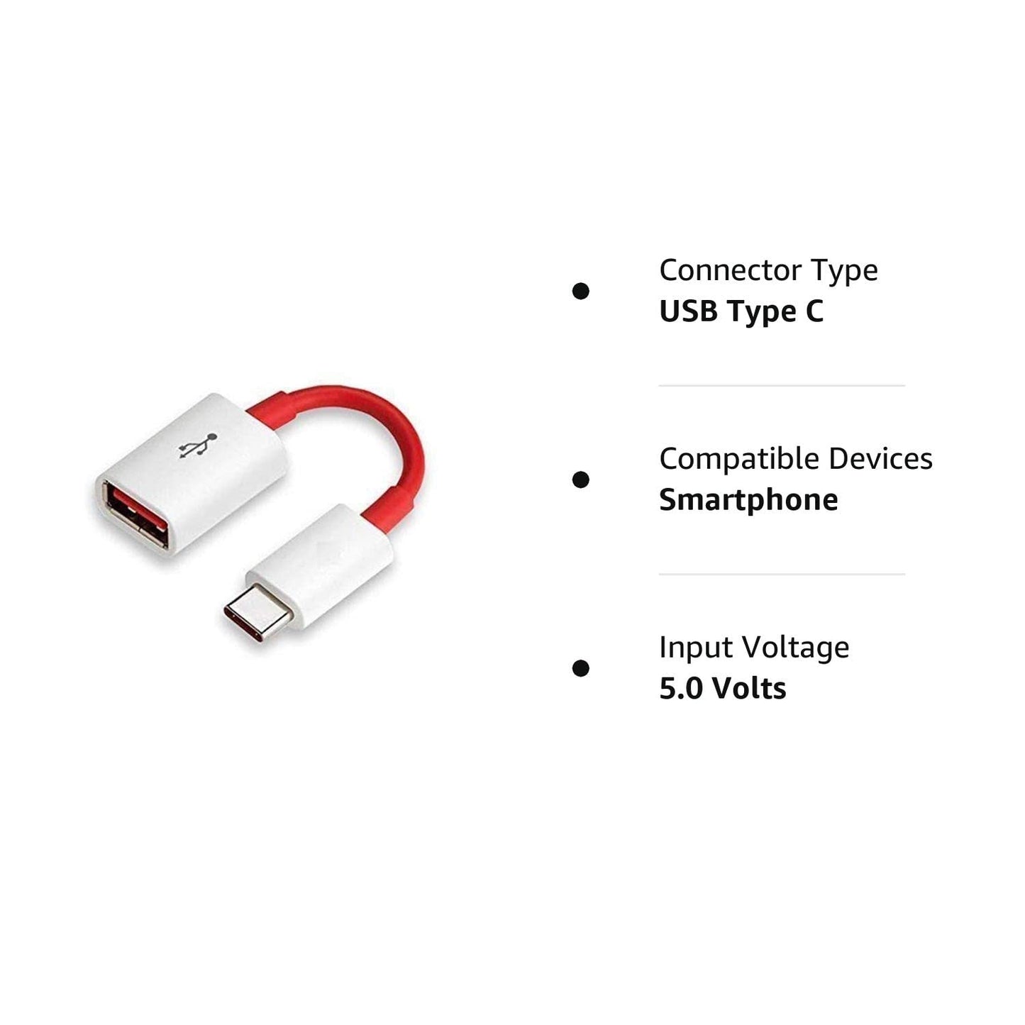 MAPPERZ USB 3.0 to USB Type C OTG Cable Male-Female Adapter Compatible with All C Type Supported Mobile Smartphone and Other Devices (Pack of 1)