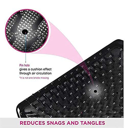MAPPERZ Paddle Hair Brush with Ball Tip Bristles For Grooming, Straightening, Smoothing Hair, Large Square Air Cushion Detangle Paddle Brush, for Men and Women