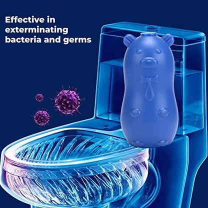 MAPPERZ Magic Automatic Flush Toilet Cleaner Helper Blue Bubble Cleaning Antibacterial Toilet Bowl Wiper Removes All Residues