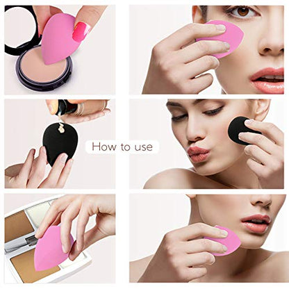 Mapperz Make Up Sponges | Face Beauty Blender Puff | Face Sponge Puff | Professional Makeup Sponge Beauty Blender For Blending Face Makeup (Pack Of 2)