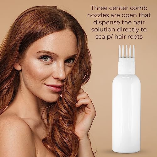 MAPPERZ 1 Cylindrical Shape Bottle Durable Refillable Containers With 1 Pump Bottles Dispenser, 1 Spray Atomizer, 1 Filp Top Cap And Root Comb Applicator Perfume Liquids Shampoo Lotion Cream,White