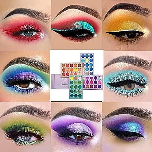 MAPPERZ Color Board Eyeshadow Palette Eye Shadow Makeup Highlighters Kit High Pigmented Professional Make up Matte and Shimmer Shades (60 Colors)