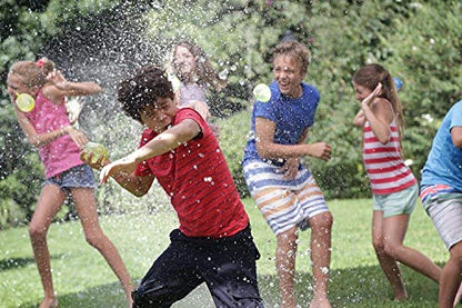 Mapperz Water Balloon Holi Games Swimming Pool Outdoor Fun Magic Water Balloons With Refill Hose For Kids Boys Girls