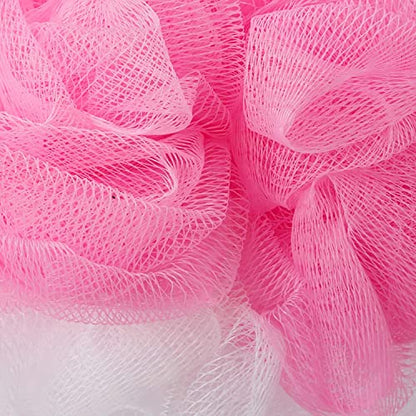 MAPPERZ Bath Shower Loofah Sponge Pouf/ Body Scrubber Exfoliator/ Round Loofah for Men and Women