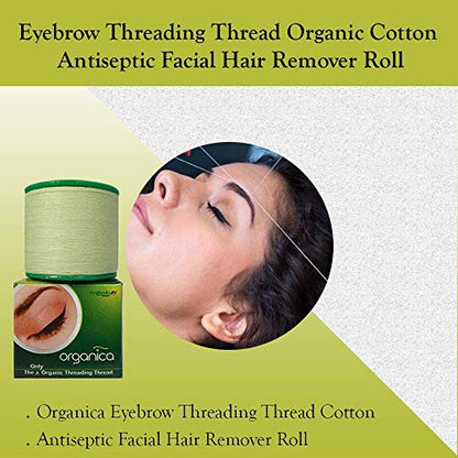 MAPPERZ THREADING THREAD Organic Eyebrow Hair Remover Cotton Threading Facial Hair Remover eyebrow makeup acial dermaplaning hair removal epilator tool (RANDOM)