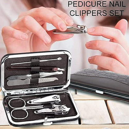 Mapperz manicure kit | pedicure kit | 7 in 1 Manicure set Professional Stainless Steel Nail Clipper Kit Finger Plier Nails art Pedicure Toe Nail Tools Set-Specially Design for Kids - Multicolor