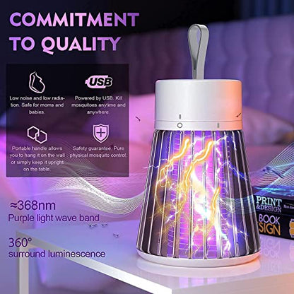 MAPPERZ Electric Mosquito Killer PVC Mosquito Insect Bug Zapper Screen Protector Killer LED Lamp Eco Friendly Electronic Insect Trap Repellent Machine for Home (Multicolor)