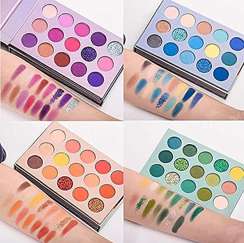 MAPPERZ Color Board Eyeshadow Palette Eye Shadow Makeup Highlighters Kit High Pigmented Professional Make up Matte and Shimmer Shades (60 Colors)