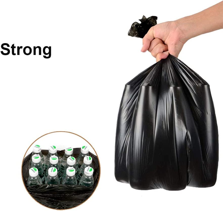 MAPPERZ Premium Biodegradable Kitchen Trash Bags, Garbage Plastic Blackout Bags, Size:- 17 X 19 Inches (Medium), 30 Bags Dustbin Bag/Trash Bag/Rolls/Extra large/Black Color, Pack Of 2 Roll