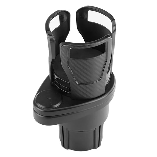 MAPPERZ 2 in 1 Multifunctional Car Cup Holder, Adjustable Expander Adapter Organizer with 360° Rotating & Locking Function for Bottles Cups Drinks Snack for Seat Automotive Auto Truck RV, Pack of 1