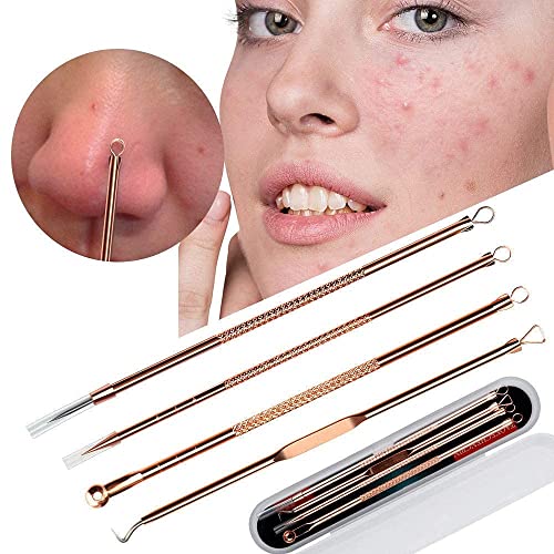 MAPPERZ Blackhead Acne Removal Needle Kit 4 Pcs Cleaning Tool Blemish Pimple Comedone for Women and Men