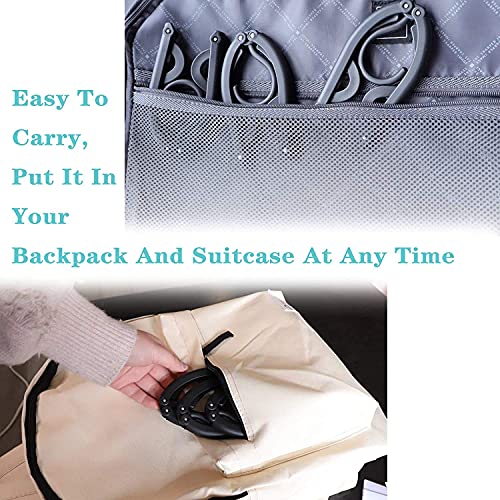 MAPPERZ Space Saving Foldable Clothes Hanger/ Clothing Drying Hanger with Anti-Slip Groove for Home Travel Outdoor Camping Hiking