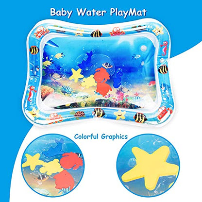MAPPERZ Baby Kids Water Play Mat Toys Baby Slapped Pad Water & Leak Proof Baby Carpet Inflatable, Fun & Play Centre Indoor and Outdoor Water Play Mat for Babies