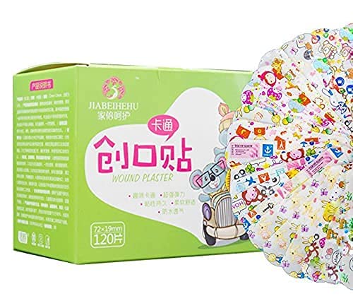 MAPPERZ Self Adhesive Non Toxic Printed Bandage | Cute Printed Cartoon Waterproof Band Emergency Bandage Kit For Kids/Children, Pack Of 20