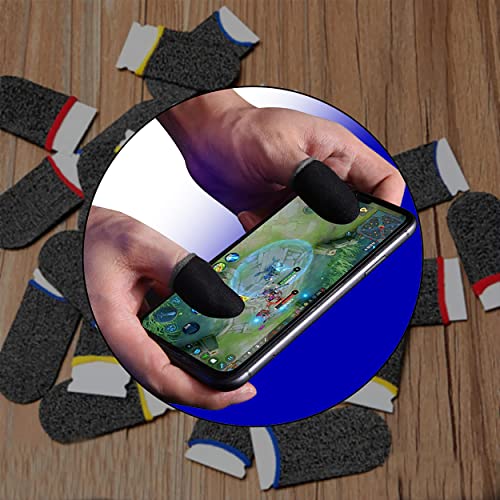 MAPPERZ Finger Sleeves for Gaming, Gamer Thumb Sleeves Mobile Gaming Stabilizer Compression Support Sleeve, PUBG Finger Gloves for Gaming Gloves, Mobile Phone Game Finger Covers, Pack of 1 Pair