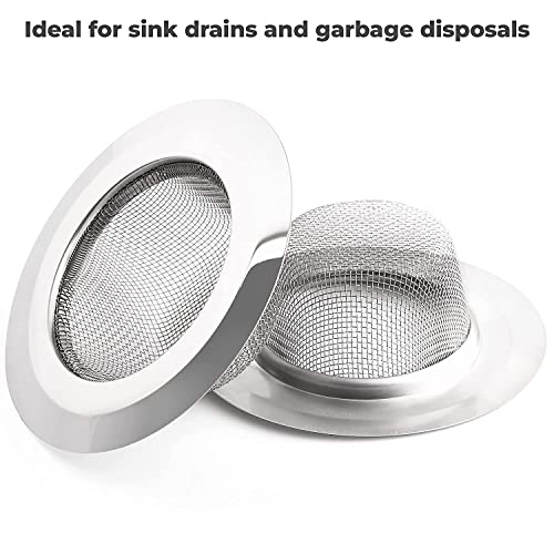 MAPPERZ Non Stick Stainless Steel Sink Strainer Kitchen Drain Basin Basket Filter Stopper Drainer / Jali