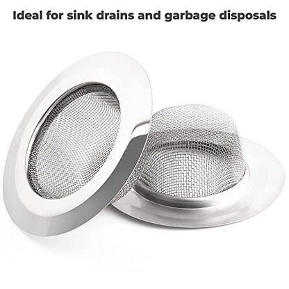 MAPPERZ Non Stick Stainless Steel Sink Strainer Kitchen Drain Basin Basket Filter Stopper Drainer / Jali