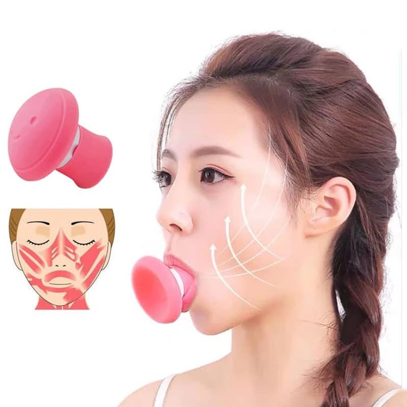 MAPPERZ Face Exerciser, Facial Yoga for Skin Tighten Firm, Jaw Exerciser, Double Chin Breathing Exercise Device Jaw Face Slimmer for Women and Men