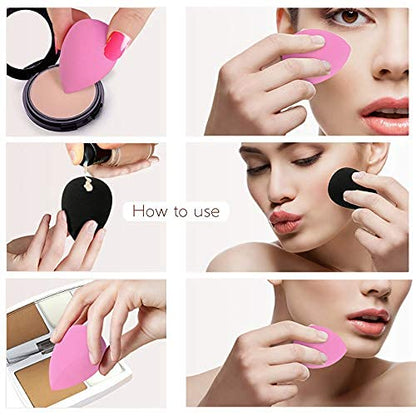 Mapperz Makeup Sponges/ Water Drop Style Beauty Makeup Blending Powder Sponge Powder Puff/ for Blending Face Makeup, Face Sponge Puff