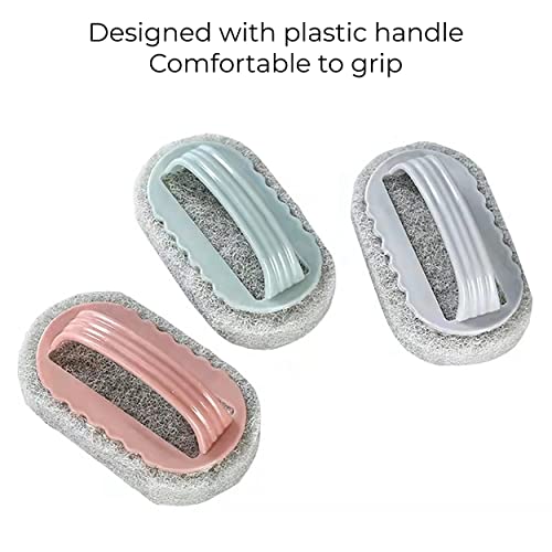 MAPPERZ Scrub Brush with Handle for Floor, Kitchen, Tile, Shower, Bathroom, Sink, Cleaning and Polishing
