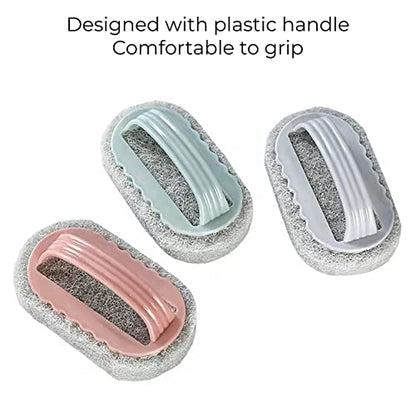 MAPPERZ Scrub Brush with Handle for Floor, Kitchen, Tile, Shower, Bathroom, Sink, Cleaning and Polishing