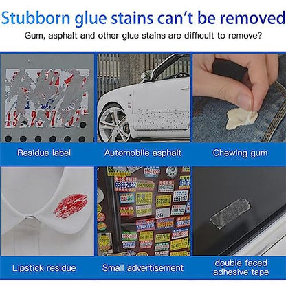 MAPPERZ Unwanted Adhesive Remover, Surface Safe Sticker Adhesive Remover Safely Removes Stickers Labels Decals Residue Tape Chewing Gum Grease Tar Crayon Glue Oil Blood Lipstick, 30ml