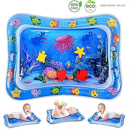 MAPPERZ Baby Kids Water Play Mat Toys Baby Slapped Pad Water & Leak Proof Baby Carpet Inflatable, Fun & Play Centre Indoor and Outdoor Water Play Mat for Babies