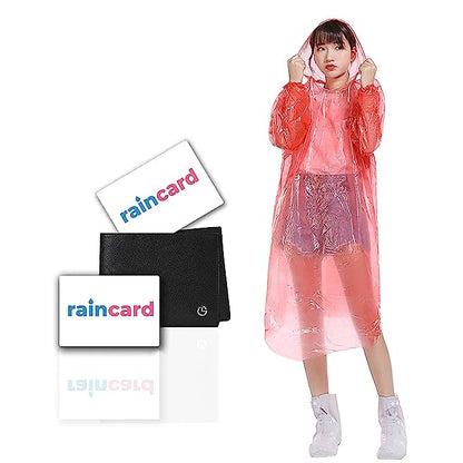 MAPPERZ Unisex Pocket Rain Coat Single Layer Disposable Rain Card for Men Women, Free Size (5)