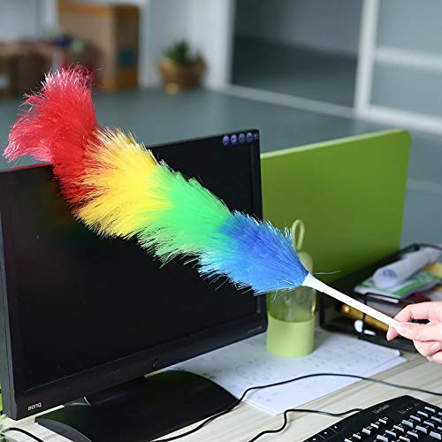MAPPERZ Feather Duster for Easy to Cleaning Multicolor Microfiber Duster for Easy Cleaning of Home Office Car (Pack of 1)