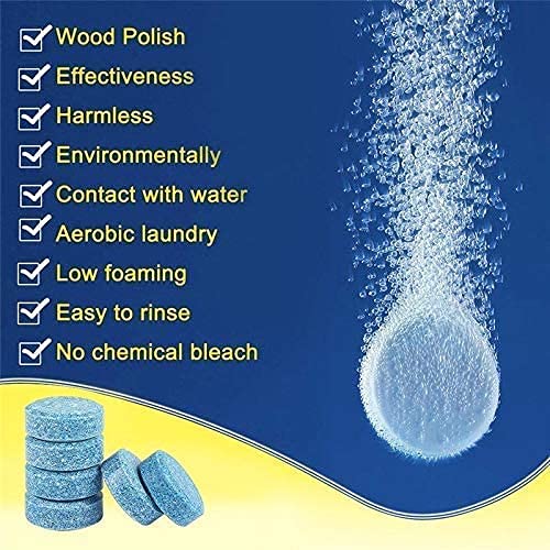 MAPPERZ Windshield Cleaning Tablets, Car Glass Cleaner, Car Glass Cleaner Tablet, Car Window Cleaner, Car Wiper Glass Cleaner (20 Tablet)