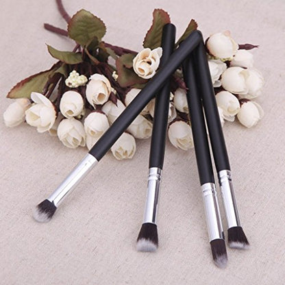 MAPPERZ Set of 4 Pcs. Medium Pencil Eyeshadow Brush For Beautiful Eye Look - Black