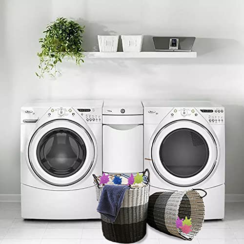 MAPPERZ Washer Balls, Reusable Tangle-Free, Eco-Friendly Laundry Scrubbing Lint Catcher Balls, Solid Colorful Washing Balls, Enhance Machine Cleaning Power, Unique Shape For Better Clean, Pack Of 5