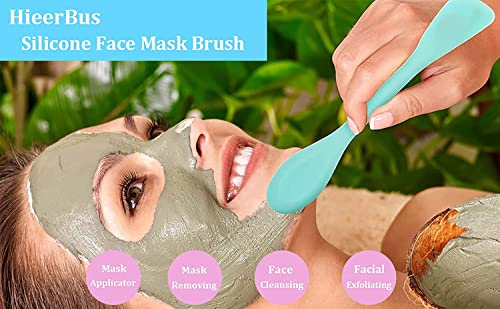 MAPPERZ Silicone Face Brush for Applying Face Packs/Facial Cleansing Brush/Handheld Face Wash Brush for Pore Cleansing, Gentle Exfoliating/Removing Blackhead Brush