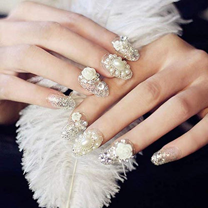 MAPPERZ Reusable Artificial Nails/False Nails Set of 100 Pcs/Fake Nails with 10 Sizes