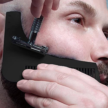 MAPPERZ Beard Shaping Tool for men beard shaping and styling tool comb beard shaping tools for men Small Beard comb)