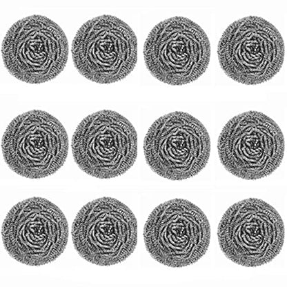 MAPPERZ Stainless Steel Scrubber/ Non Rusting Wire Scrubbers for Tough Stain Removal - Silver