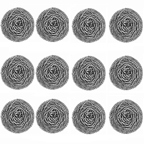 MAPPERZ Stainless Steel Scrubber/ Non Rusting Wire Scrubbers for Tough Stain Removal - Silver