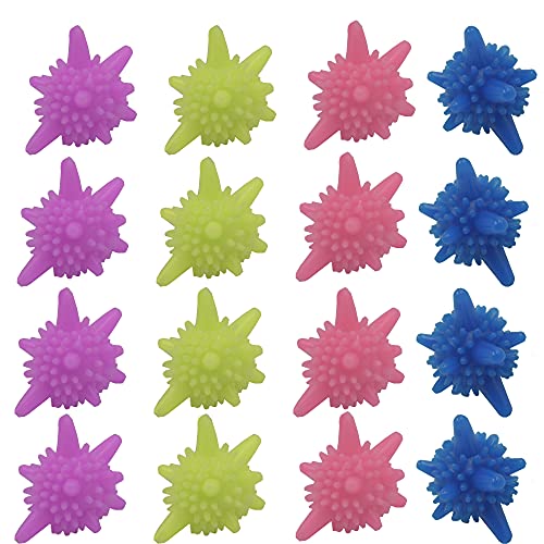 MAPPERZ Washer Balls, Reusable Tangle-Free, Eco-Friendly Laundry Scrubbing Lint Catcher Balls, Solid Colorful Washing Balls, Enhance Machine Cleaning Power, Unique Shape For Better Clean, Pack Of 5