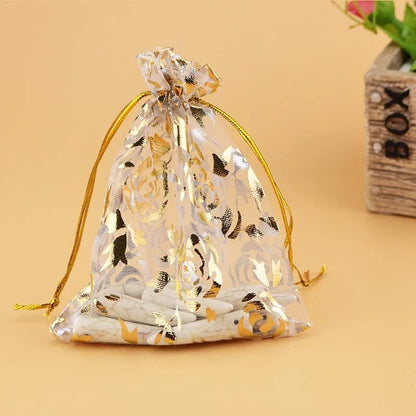 MAPPERZ Party Favor Drawstring Pouch, Shagun Potli Bags for Wedding/Party/Baby Shower, Dry Fruit Pouches, Gift Pouches for Return Gifts