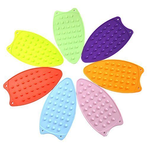 MAPPERZ Heat-resistant Silicone Iron Mat Rest Pad Flexible Waterproof Insulation Mat Ironing Board (Assorted Color)