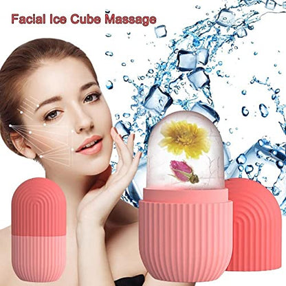 Mapperz Ice Roller For Face, Neck and Body | For Puffy Eyes, Easy to Use and Carry | Unbreakable and Reusable | Glowing and Clear Skin(Multicolor)