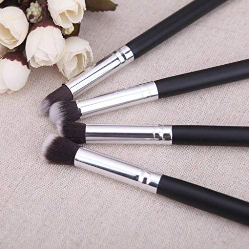 MAPPERZ Set of 4 Pcs. Medium Pencil Eyeshadow Brush For Beautiful Eye Look - Black
