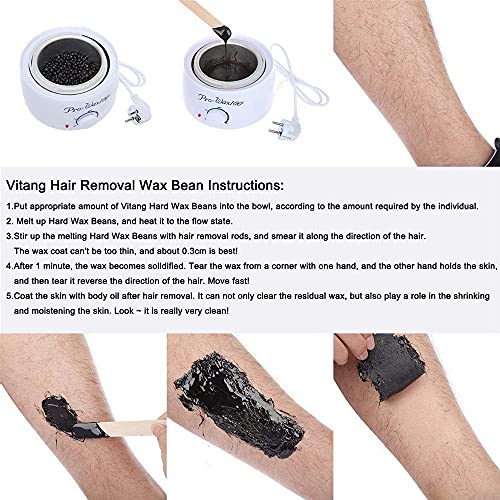 Mapperz Bean Wax For Men And Women | Hard Wax Beans for Painless Hair Removal, Brazilian Waxing for Face, Eyebrow, Back, Chest, Bikini Areas, Legs At Home (100Gm)