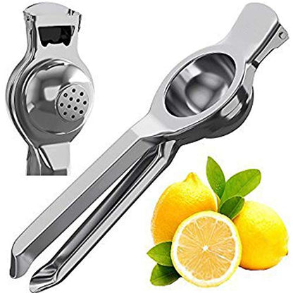 MAPPERZ Lemon Squeezer Steel Polish/ Nimbu Presser for Kitchen Shikanji/ Lemon Juice Extractor