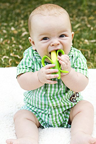 MAPPERZ Baby Banana - Corn Cob Toothbrush, Training Teether Tooth Brush for Infant Baby and Toddler