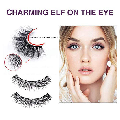 Mapperz False Eyelashes | Black Handmade Natural 3D Thick Long False Eyelashes | Soft Natural Black Thick Long False Eyelashes Makeup Extension Pack